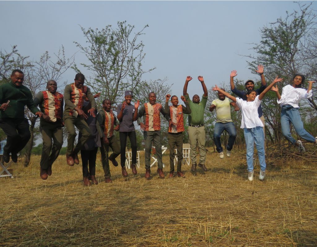 Jumping  enjoying The Best Experience