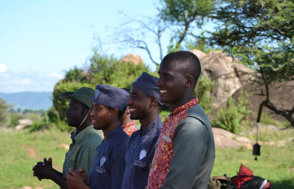 Our Miracle Experience Balloon Safari in Tanzania cooks with a smile ready to serve
