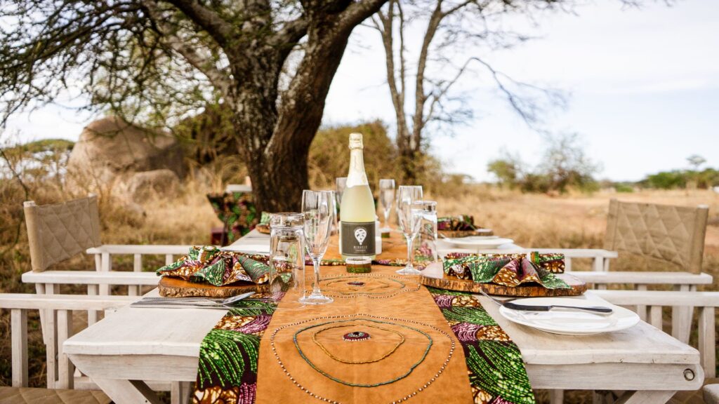 The Bush Lunch experience setup